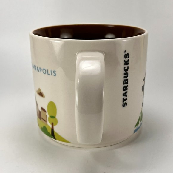 Starbucks You Are Here Indianapolis Coffee Tea Mug Cup 14 oz 2014 - Picture 3 of 14